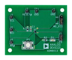 ADM8613-EVALZ - Evaluation Board, ADM8613Y232ACBZ-R7, Ultralow Power Voltage Supervisor, 2.32 V Pretrimmed Threshold - ANALOG DEVICES