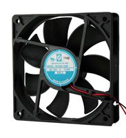 OD1225-12HB02A - DC Axial Fan, 12 V, Square, 120 mm, 25 mm, Ball Bearing, 120 CFM - ORION FANS