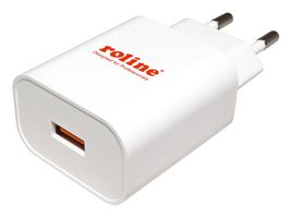 19.11.1061 - Telecom Wall Charger, USB-A, Tablet/Phone, 100 VAC to 240 VAC, 18 W, 1 Port - ROLINE