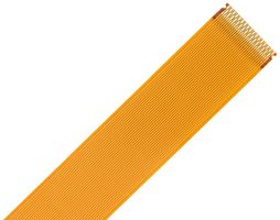 15031-0411 - FFC / FPC Cable, 11 Core, 0.3 mm, Same Sided Contacts, 4 ", 102 mm, Brown, Orange - MOLEX