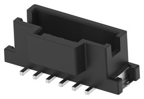 4-2232829-6 - Pin Header, Black, Key B, Wire-to-Board, 2 mm, 1 Rows, 6 Contacts, Surface Mount Straight - TE CONNECTIVITY