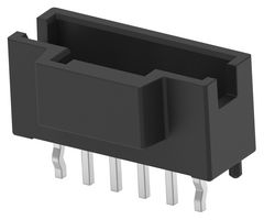 4-2232826-6 - Pin Header, Black, Key B, Wire-to-Board, 2 mm, 1 Rows, 6 Contacts, Through Hole Straight - TE CONNECTIVITY