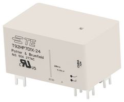 6-1423008-7 - Power Relay, DPST-NO, 24 VDC, 50 A, T92H Series, Through Hole, Non Latching - POTTER&BRUMFIELD - TE CONNECTIVITY