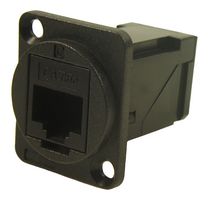 MP-CP30251 - In-Line Adapter, Plastic Frame, RJ45, RJ45, Adaptor, In-Line, MP DUAL SLIM RA FEEDTHROUGH, Jack - MULTICOMP PRO