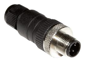 STE-1204-G - Sensor Connector, M12, Male, 4 Positions, Solder Pin, Straight Cable Mount - SICK