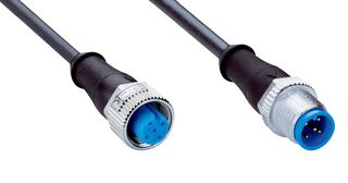 YF2A15-C60UB5M2A15 - Sensor Cable, A Coded, M12 Plug, M12 Receptacle, 5 Positions, 600 mm, 23.6 " - SICK