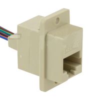 ECJ5048-L - Ethernet Cable, Cat3, RJ45 Jack to Free End, Multi-coloured, 254 mm, 10 " - L-COM