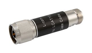 LCAT1003-20 - RF Fixed Attenuator, N Male to N Female, 20 dB, DC to 3GHz, 2 W, 50 ohm, Brass - L-COM