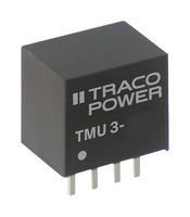 TMU 3-0511 - Isolated Through Hole DC/DC Converter, 3 W, 1 Output, 5 V, 600 mA - TRACO POWER