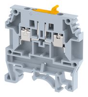 KULTD4 - DIN Rail Mount Terminal Block, Knife Disconnect, 2 Ways, 24 AWG, 10 AWG, 4 mm², Screw, 20 A - ELKAY