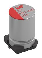 875075661008 - Polymer Aluminium Electrolytic Capacitor, 220 µF, 35 V, Radial Can - SMD, 0.022 ohm - WURTH ELEKTRONIK