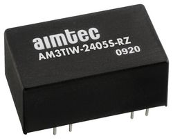 AM3TIW-2405S-RZ - Isolated Through Hole DC/DC Converter, ITE, 4:1, 3 W, 1 Output, 5 V, 600 mA - AIMTEC