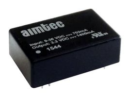 AM6TIW-2415S-RZ - Isolated Through Hole DC/DC Converter, ITE, 4:1, 6 W, 1 Output, 15 V, 400 mA - AIMTEC