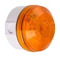 LED195-01WH-01 - Beacon, Continuous, Flashing, -25 °C to 55 °C, 20 V, 73 mm H, LED195 Series, Amber - MOFLASH SIGNALLING