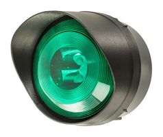LED-TL-01-04 - Traffic Light, Flashing, -25 °C to 55 °C, 20 V, 104 mm H, LED TL Series, Green - MOFLASH SIGNALLING