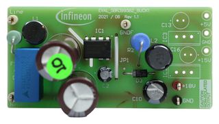 EVAL5BR3995BZBUCK1TOBO1 - Evaluation Board, ICE5BR3995BZ, Power Management, Non-Isolated Buck Converter - INFINEON