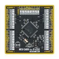 MIKROE-4591 - Add-On Board, MikroE MCU Card, PIC32MX PIC32MX764F128L-I/PF MCU, 2 x 168 Pin Mezzanine Connector - MIKROELEKTRONIKA