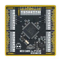 MIKROE-4590 - Add-On Board, MikroE MCU Card, PIC32MX PIC32MX695F512L-80I/PF MCU, 2 x 168 Pin Mezzanine Connector - MIKROELEKTRONIKA
