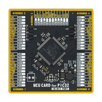 MIKROE-4373 - Add-On Board, MikroE MCU Card, PIC32MX PIC32MX795F512L-80I/PF MCU, 2 x 168 Pin Mezzanine Connector - MIKROELEKTRONIKA