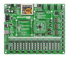 MIKROE-995 - Development Kit, EasyPIC PRO v7, PIC18F87K22-I/PT, Supports 155 8-bit PIC16/18 MCU, mikroProg - MIKROELEKTRONIKA