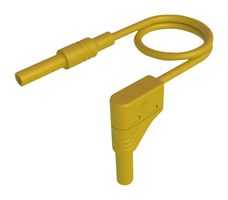 934048103 - Banana Test Lead, 4mm Right Angle Banana Plug, Shrouded, 4mm Banana Socket, Shrouded, 3.3 ft, 1 m - HIRSCHMANN TEST AND MEASUREMENT
