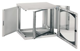 NSYOPB9U5P - 19" Wall Cabinet, 9U, Steel, Light Grey, 515 mm, 600 mm, 500 mm - SCHNEIDER ELECTRIC