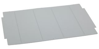 NSYOPB12UTPN - Plate, 12U, Blanking Plate, Steel, Grey - SCHNEIDER ELECTRIC