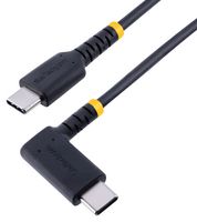 R2CCR-2M-USB-CABLE - USB Cable, Type C Plug to 90° Type C Plug, 2 m, 6.6 ft, USB 2.0, Black - STARTECH