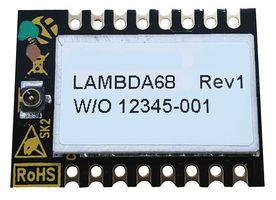 LAMBDA68C-9S - Transceiver Module, 918 MHz, SPI, Sensitivity -148dBm, 1.8 V to 3.7 V, SMT - RF SOLUTIONS