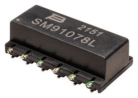 SM91078L-E - Ethernet & LAN Transformer, 100 Base-TX, 1 Port, 1:1, 350 µH, 4 kV, Surface Mount - BOURNS