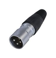 RCX3M-Z-000-1 - XLR Connector, 3 Contacts, Plug, Cable Mount, Tin Plated Contacts, Zinc Diecast Body - REAN