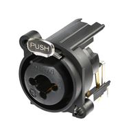 RCJ9FA-H - XLR Connector, R/A, 3 Contacts, Receptacle, Panel PCB Mount, Gold Plated Contacts - REAN