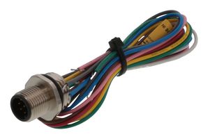 1200705209 - Sensor Cable, M12, Micro-Change Plug, Free End, 8 Positions, 300 mm, 11.8 " - MOLEX