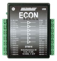 6069-410-137 - USB Data Acquisition Modules, DT9816-S, 750 kSPS, 16bit, 6 Input, 8 I/O, DAQ Device - DIGILENT