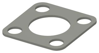 2423898-1 - EMI Shielding Gasket, Conductive Sheet, Nickel Plated Graphite, 34.93mm L x 34.93mm W x 0.8mm D - TE CONNECTIVITY