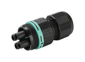 THB.387.B4A - Circular Connector, THB Series, Cable Mount Receptacle, 4 Contacts, Screw Socket, Push-Pull - TECHNO