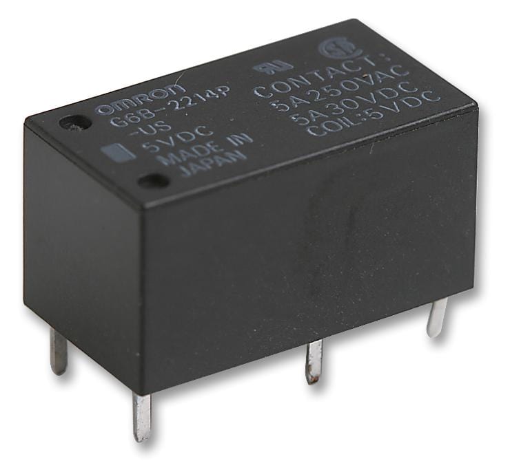 OMRON Power - General Purpose G6B-2214P-US  DC24 RELAY, DPST-NO, 250VAC, 30VDC, 5A OMRON 9949240 G6B-2214P-US  DC24