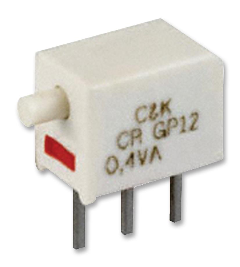 C&K COMPONENTS Push Button GP12MCBE SWITCH, SPDT, 0.4VA, 20VAC/DC, SMD C&K COMPONENTS 2320014 GP12MCBE