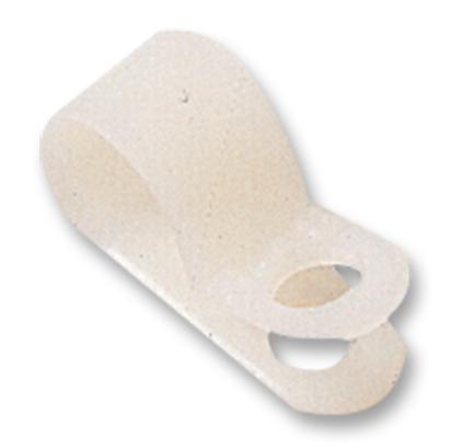 HELLERMANNTYTON Cable Clips H1P-N66-NA-M1 CABLE P-CLIP, NYLON 6.6, NATURAL, 3.2MM HELLERMANNTYTON 3018482 H1P-N66-NA-M1