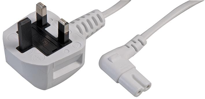 PRO ELEC Mains Power Cords HTP-HC8RAWHT1M MAINS POWER CORDS PRO ELEC 3471811 HTP-HC8RAWHT1M