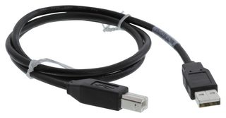 1487595-3 USB Cable, 2.0 A Plug-B Plug, 32.6", Blk Amp - Te Connectivity