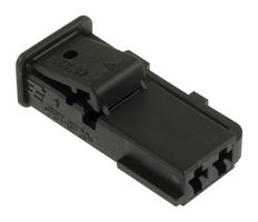 1563189-1 Rcpt Housing, 2Pos, gf PBT, Black Te Connectivity