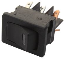 DM54J72S205Q3 Rocker Switch, SPST, 10A, 125V, Black C&K Components
