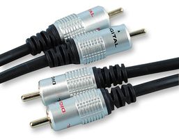 JR9502/3M Lead, HQ 2x Phono PLG-PLG, 3M multicomp Pro