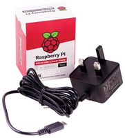 SC0216 RPI Power Supply USB-C-5.1V/3a, Uk Black Raspberry-Pi