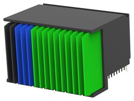 1410968-4 Backplane Conn, Plug, 7ROW, 112POS, THT Te Connectivity