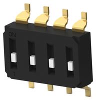 EDS04SGRNTR04Q Dip Switch, 4Pos, SPST, Slide, SMD Alcoswitch - Te Connectivity