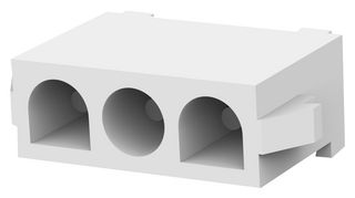 641966-1 Connector, Header, 3Pos, 1ROW, 6.35mm Amp - Te Connectivity