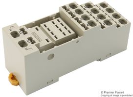 PYF14S Relay Socket, DIN Rail, Screwless Clamp Omron