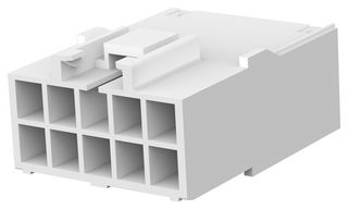 176288-1 Connector Housing, Rcpt, 10Pos, 3.96mm Amp - Te Connectivity